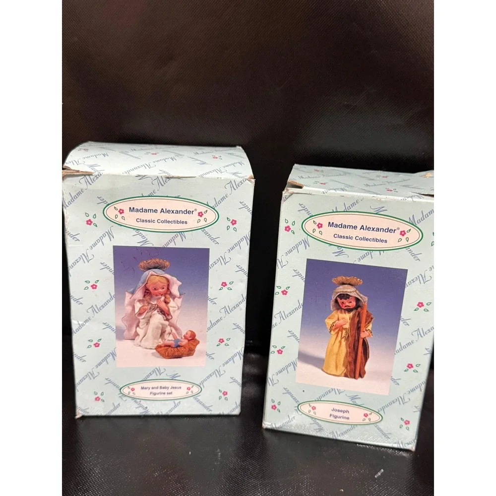 Madame Alexander Nativity‎ Scene Mary Joseph Baby Jesus Figurines Set